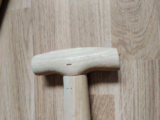 Mango de pala recto de madera