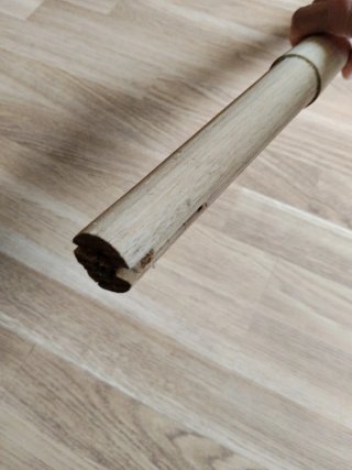 Mango de pala recto de madera