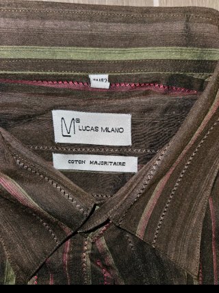 Camicia uomo Lucas Milano a righe multicolor