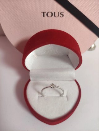 Anillo Tous Oro 18k Diamantes.