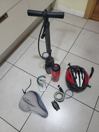 Kit Accesorios Bici: Bomba, Casco, Candado