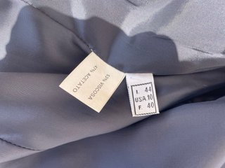 Blazer Sartoriale Vintage Bianco a Righe Blu
