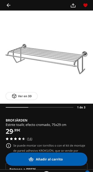 Scaffale metallico BROFJÄRDEN IKEA nuovo