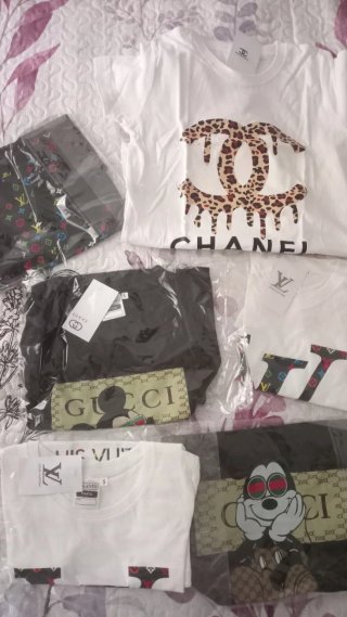 Lote 6 Camisetas lujo variadas