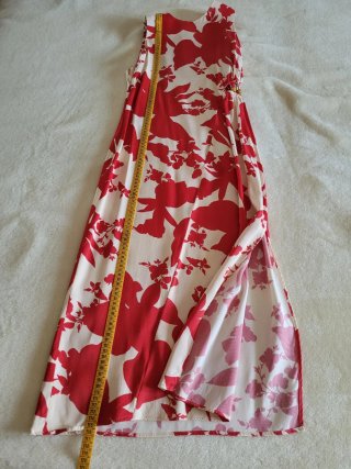 Vestido Salsa Estampado Rojo Hueso