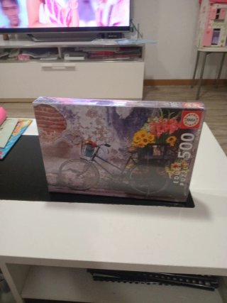 Puzzle Educa 500 Piezas Bicicleta Flores