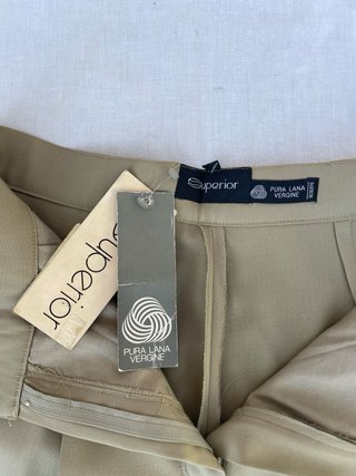 Pantaloni Sartoriali Lana Vergine Vintage donna