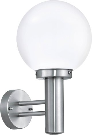 Aplique exterior Eglo Nisia-C Bluetooth Plata