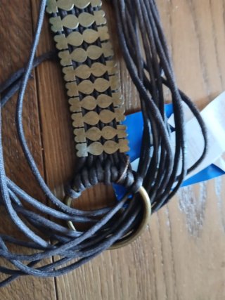 Cintura donna marrone/oro
