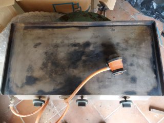 Plancha Gas 3 Fuegos 80x40 PEÑAFLOR (Sevilla)