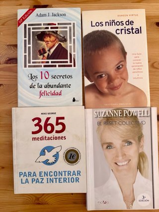 Pack de libros de autoayuda y espiritualidad.