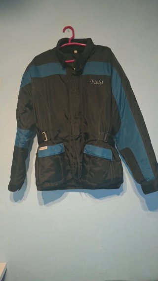 Chaqueta de moto Held negra y azul