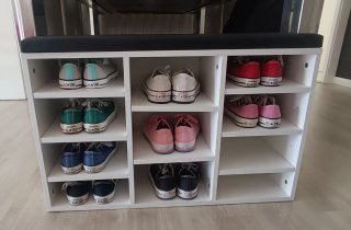 Mueble zapatero descalzador
