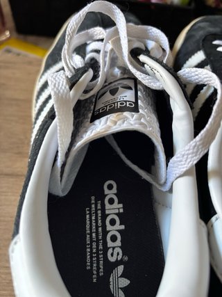 Adidas Gazelle Plataforma Negro Blanco