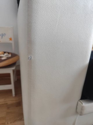 Sofá chaise longue 4 plazas  negro y blanco