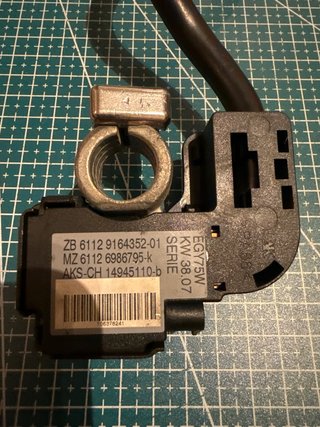 Cable Batería Negativo con Sensor IBS Original BMW