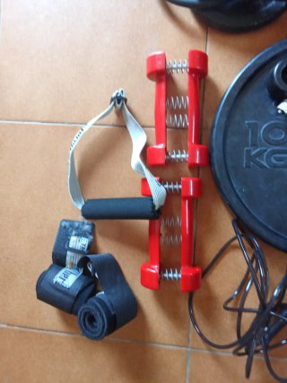 Lote de equipo de fitness