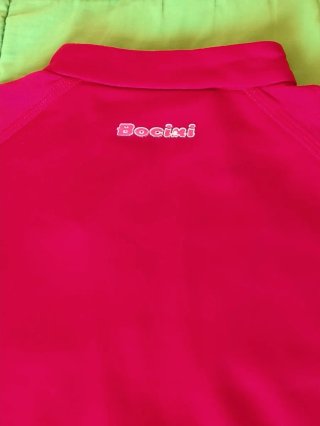 Maillot Ciclismo Infantil Rojo y Negro.