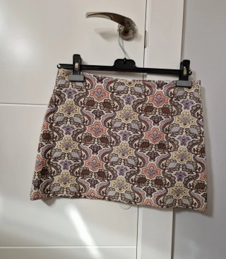 Falda Mini Zara Estampada Primavera