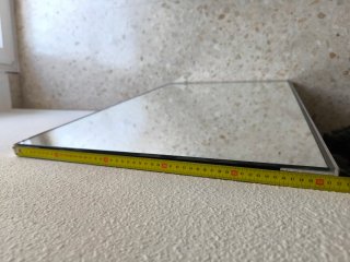 Espejo LED rectangular con luz regulable