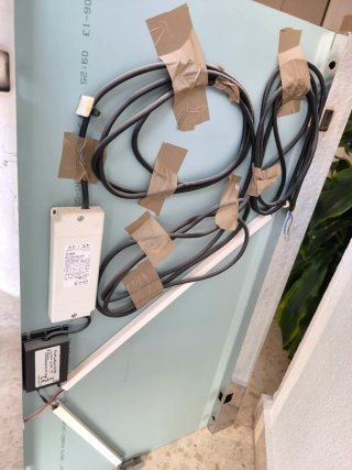 Espejo LED rectangular con luz regulable