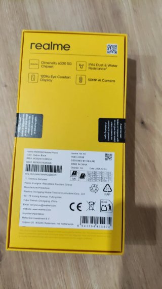 Realme 14X 5G 256GB Amarillo