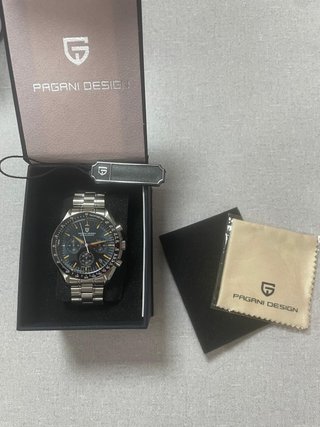 Reloj Pagani Design Cronógrafo Negro/Plata