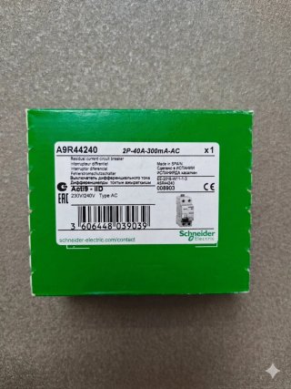 Diferencial Schneider 2P 40A 300mA-AC.