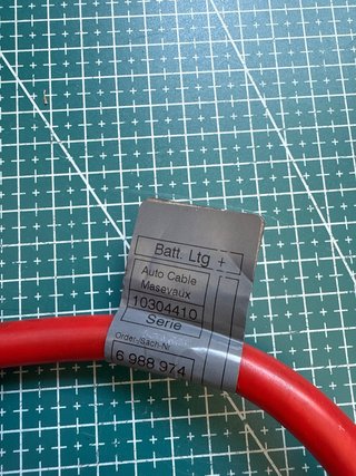 Cable Batería Positivo con Terminal Seguridad
