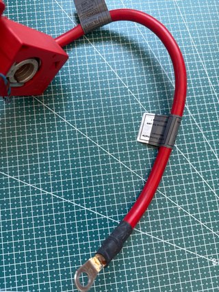 Cable Batería Positivo con Terminal Seguridad