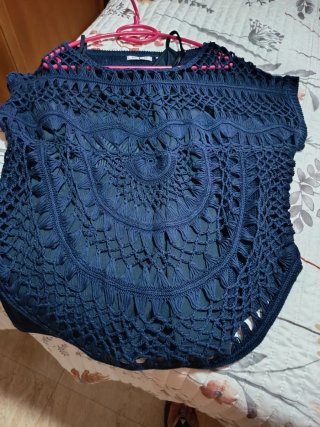 Blusa Crochet Punto Roma Talla XL
