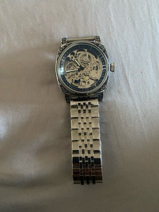 Reloj esqueleto automático hombre skeleton lujo