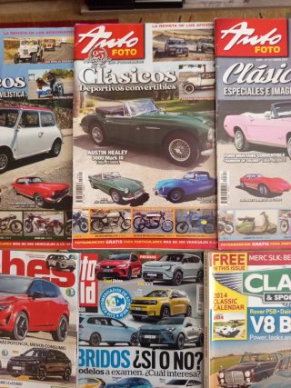 Revistas coches y motos clásicos