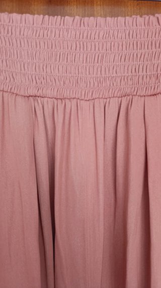 Falda pantalón Mango cobre