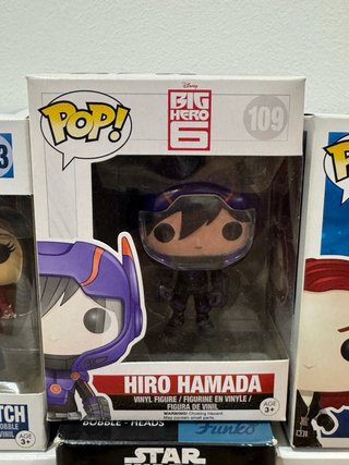 Lote 6 Funkos: Star Wars, Marvel, Big Hero
