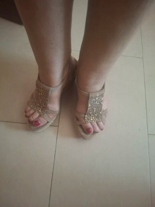 Sandalias Alma en Pena Talla 40 Beige/Oro