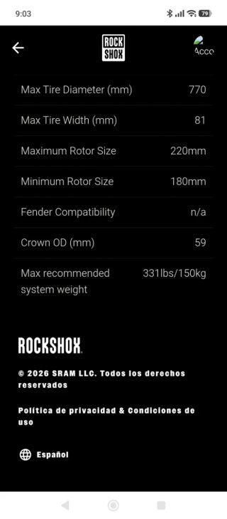 Horquilla NUEVA. RockShox YARI RC 29" 150mm