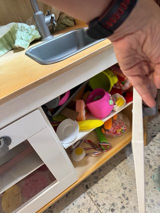 Cocina de juguete de madera