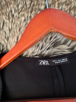 Vestido tubo negro Zara Talla S