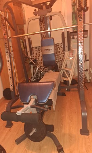 Palestra completa con 4 pesi