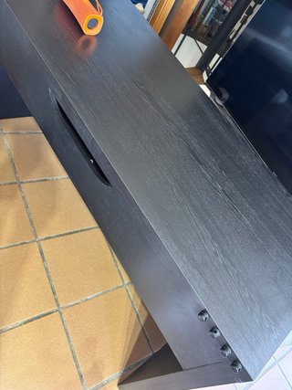 Escritorio MALM IKEA negro-marrón