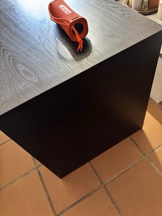 Escritorio MALM IKEA negro-marrón