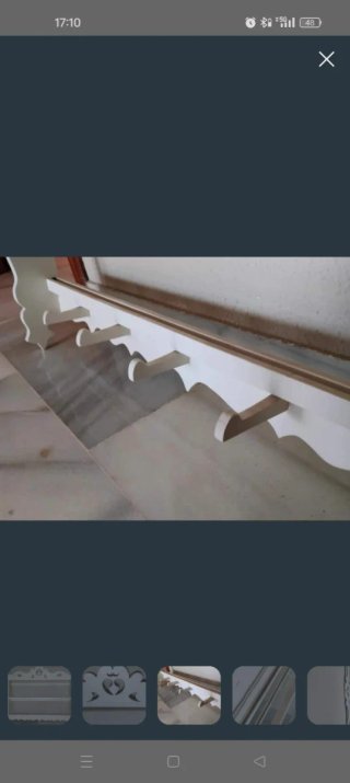 Blanco Estante para Platos de Madera