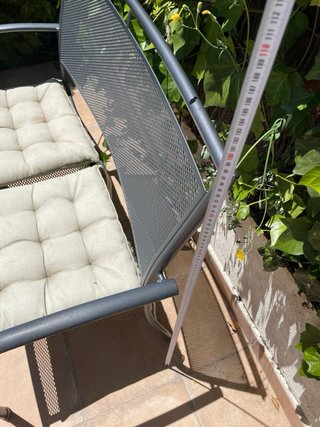 Sillón de terraza gris