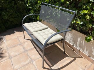 Sillón de terraza gris