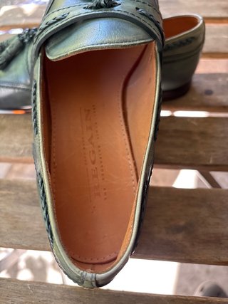 Mocassini REGAIN Pelle Verde Tassel Loafer