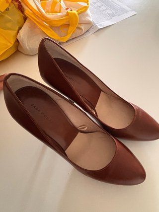 Tacones Zara Marrones Nuevos