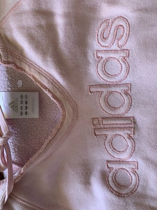 Sudadera Adidas con capucha rosa