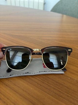 Ray-Ban Clubmaster 49-21 Marrón Dorado