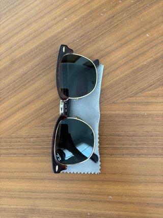 Ray-Ban Clubmaster 49-21 Marrón Dorado